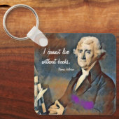 I cannot Live Without Books Sleutelhanger (Voorkant)