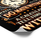 I Can't Do Social Media But I Can Write In Cursive Poster (Hoek)