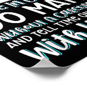 I Can't Do Social Media But I Can Write In Cursive Poster (Hoek)