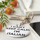 I CAN'T KEEP CALM... I'M ITALIAN SLEUTELHANGER (Zijkant)