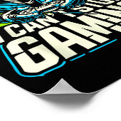 I Can't Stop Gaming Funny Gamer Graphic Amine Vide Poster (Hoek)