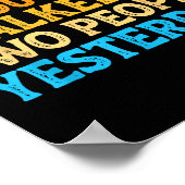 I Can't Talk To You Today Funny Introvert Sarcasti Poster (Hoek)