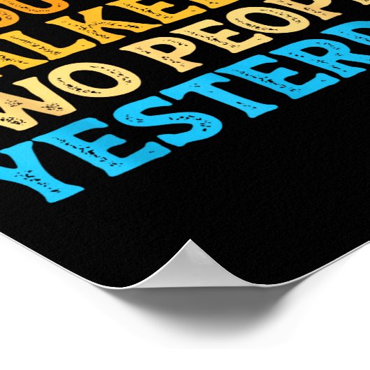 I Can't Talk To You Today Funny Introvert Sarcasti Poster (Hoek)