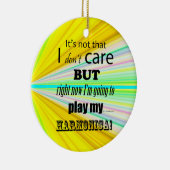 I Care Harmonica Keramisch Ornament (Rechts)