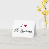 I carte de note de M. Rochester de coeur (Fleur jaune)