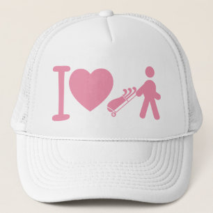 I casquette rose de la boule de femmes blanches
