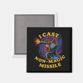 I Cast Non-magic Missile Funny Wizard Parody Meme  Magneet (Voorkant / Achterkant)