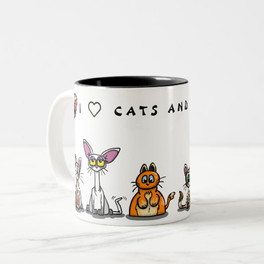 I ❤️ CATS et KITTENS mug (Devant gauche)