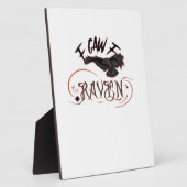 I Caw The Raven Gothic Art Horror Classic Retro Fotoplaat (Zijkant)