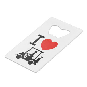 I chariot de golf de coeur (amour)