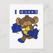 I Cheer Blue en Gold Tshirts en Gifts Briefkaart (Voorkant)
