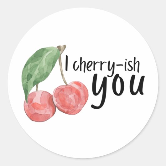 I Cherry-ish You Sticker (Voorkant)