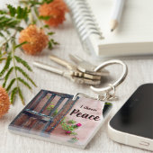 I Choose Peace Acrylic Keychain (Voorkant Rechts)