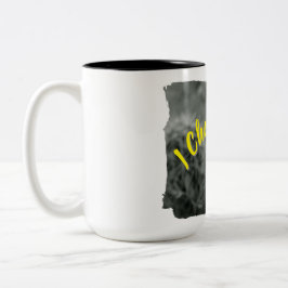 I Choose Piece Mug Tweekleurige Koffiemok