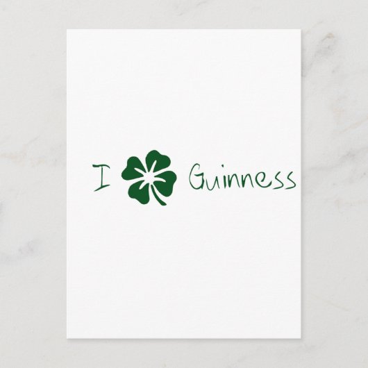 I Clover Guinness Briefkaart (Voorkant)