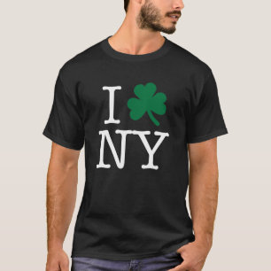 I CLOVER NY wit type - Gepersonaliseerd T-shirt