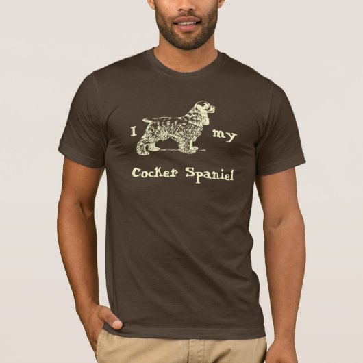 I Cocker Spaniel my Cocker Spaniel T-shirt (Voorkant)