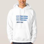 I Code schrijven Hoodie (Voorkant)