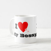 I coeur (amour) ma tasse de patron (Devant gauche)