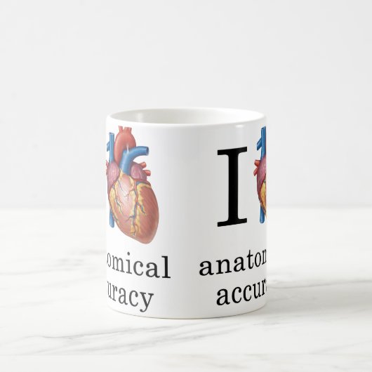 I Coeur Anatomie Précision Mug (Centre)