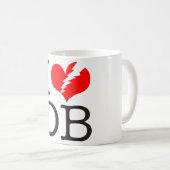 I (coeur brisé) DB Mug (Devant droit)