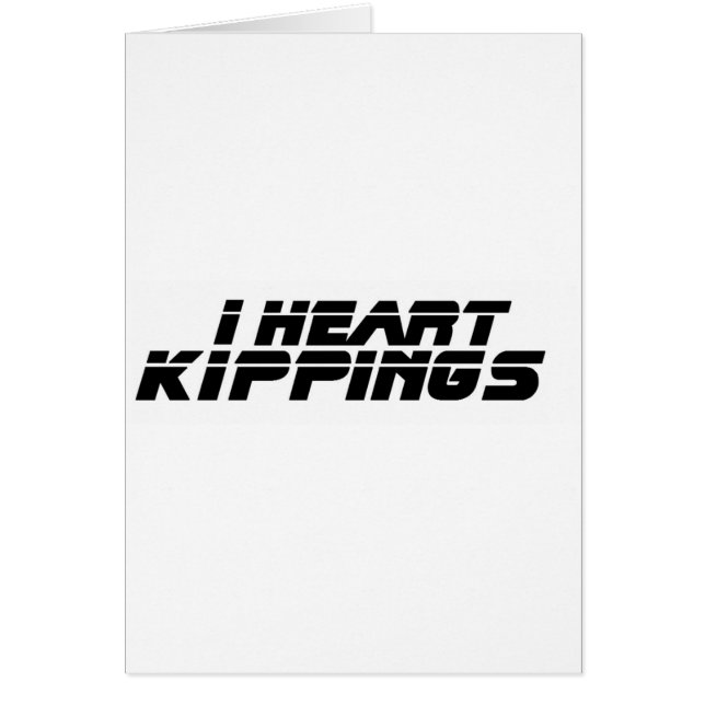 I coeur Kippings, n'est-ce pas ? (Devant)