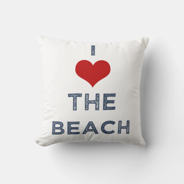 I coeur le coussin de plage (Recto)
