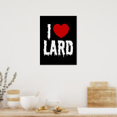 I COEUR [LOVE] LARD POSTER (Cuisine)