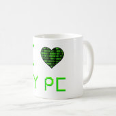 I coeur ma tasse de PC (Devant droit)