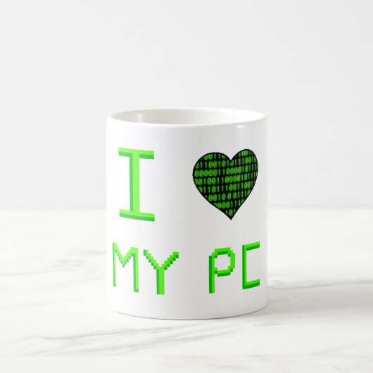I coeur ma tasse de PC (Centre)