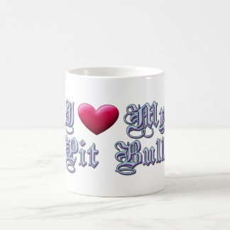 I coeur ma tasse de pitbull