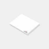 I coeur mes notes de post-it noires de laboratoire (Incliné)