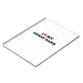 I coeur mon carnet de great dane (Côté gauche)