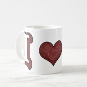 I [Coeur] Mug de café (Devant gauche)