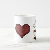 I [Coeur] Mug de café (Centre)