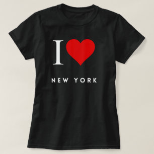 I Coeur New York noir T-shirt femme