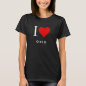 I Coeur Ohio noir T-shirt femme (Devant)