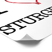 I [Coeur] Poster de l'esturgeon (Coin)