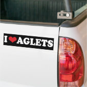 I (coeur) Sticker Aglets (Sur camion)
