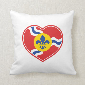 I coeur STL, coussin de drapeau de St Louis