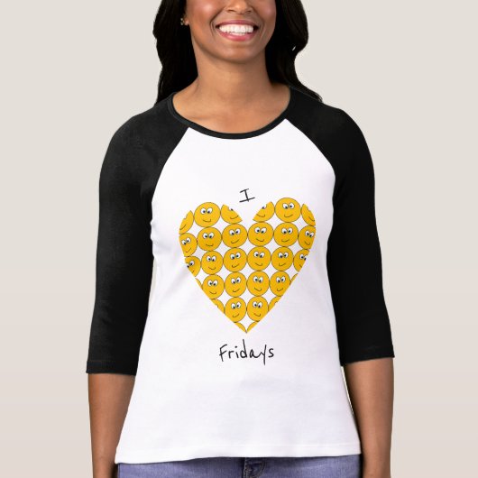 I "coeur" vendredi avec le T-shirt de sourire (Devant)