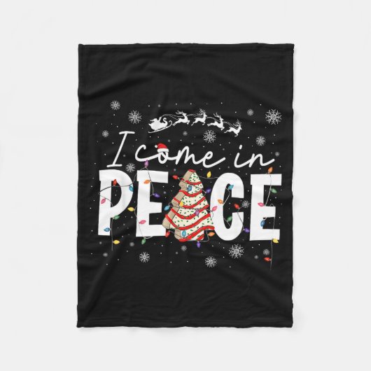 I Come In Peace Couple Matching Ugly Christmas Swe Fleece Deken (Voorkant)