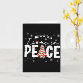 I Come In Peace Couple Matching Ugly Christmas Swe Kaart (Gele Bloem)