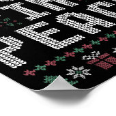 I Come In Peace Couple Matching Ugly Christmas Swe Poster (Hoek)