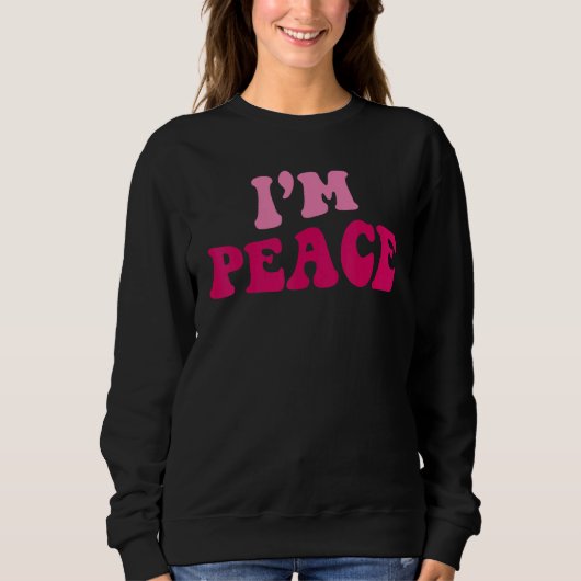 I Come In Peace I'm Peace   Matching Couples Appar Trui (Voorkant)