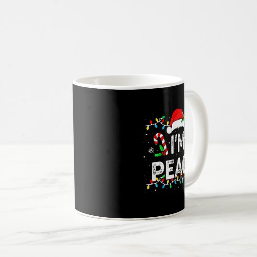 I Come In Peace I'm Peace Matching Ugly Christmas  Koffiemok (Voorkant rechts)