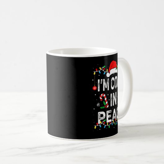 I Come In Peace I'm Peace Matching Ugly Christmas Koffiemok (Voorkant rechts)