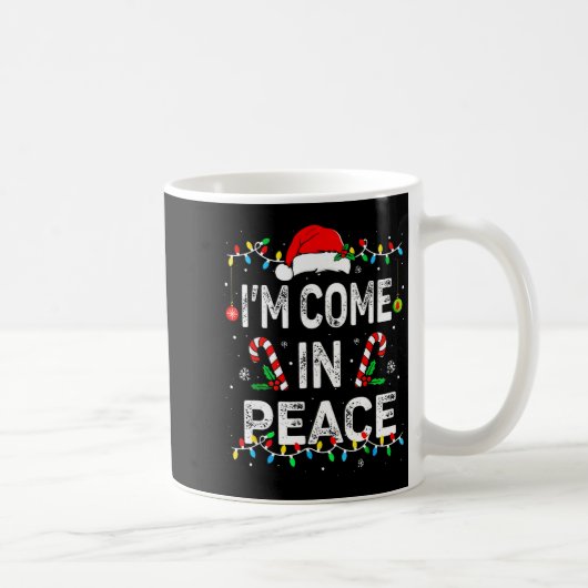 I Come In Peace I'm Peace Matching Ugly Christmas Koffiemok (Rechts)