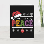 I Come In Peace - I'm Peace Xmas Matching Couples Kaart (Voorkant)