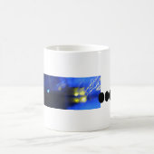 I Cool de la typographie Monogramme Grunge Mug (Centre)